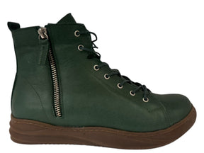 Carine– Women’s Leather High-Top Sneakers - J-bloomshoes