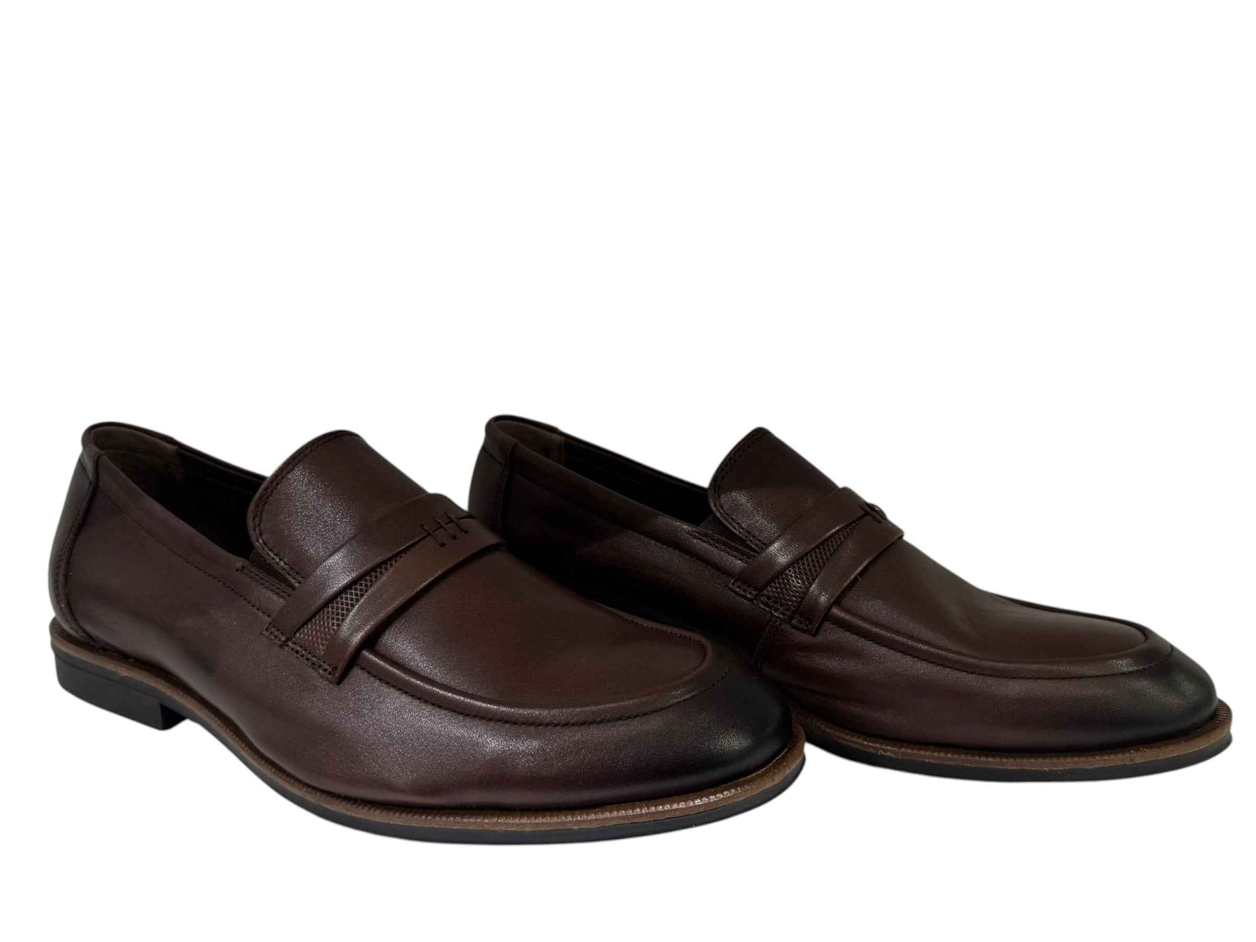 MC-181013 Men's Leather Dress Loafers – Slip-On Dress Shoes | j-bloom