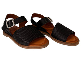 Comfortable Women's Leather Sandals with Small Wedge - Elevate Your Style and Comfort - J-bloomshoes