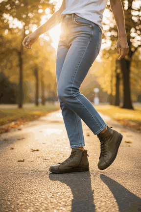 Elevate Your Style with Keila Women's Leather High-Top Sneakers