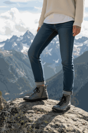 Elevate Your Style with Keila Women's Leather High-Top Sneakers