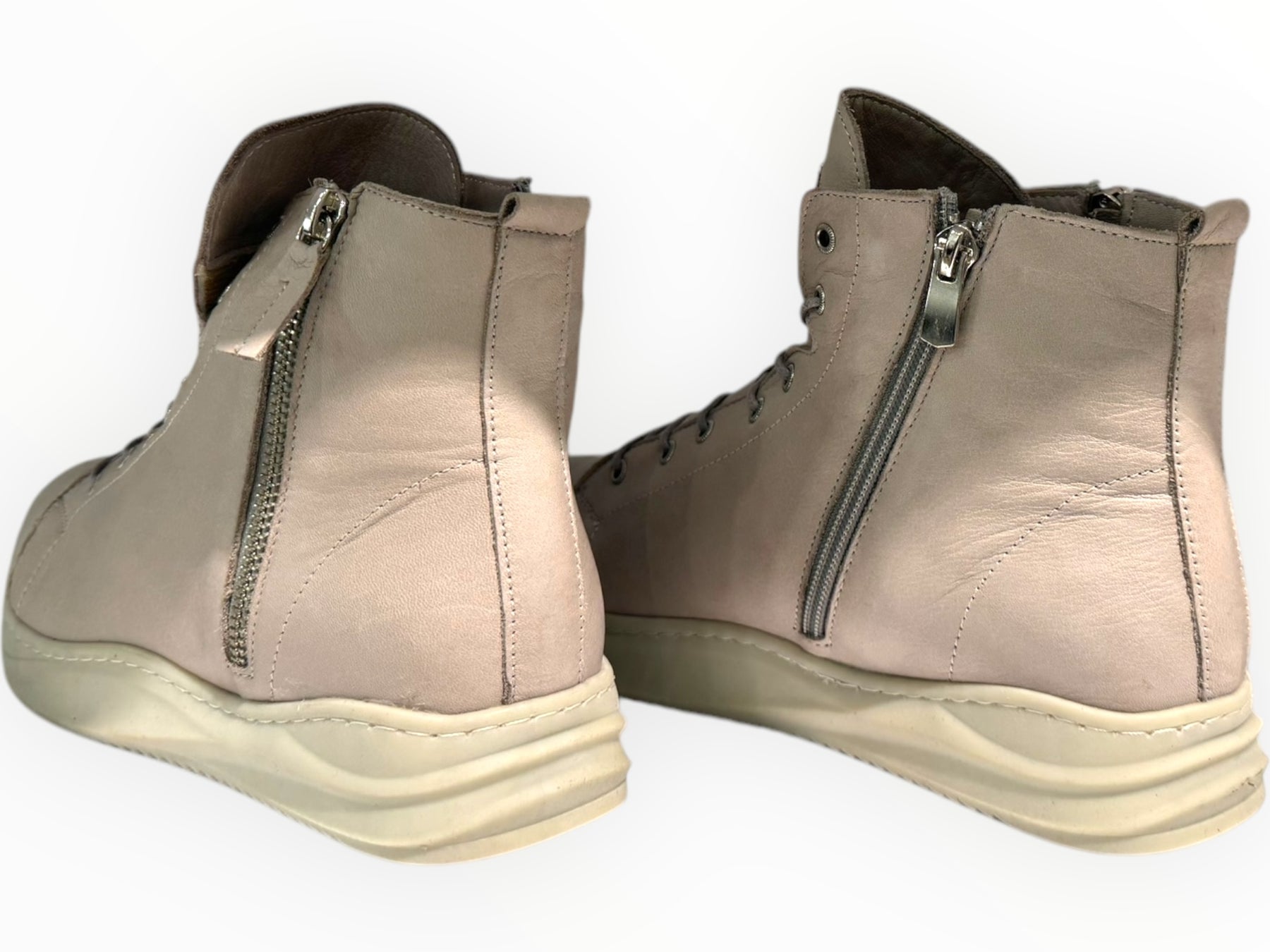 Carine– Women’s Leather High-Top Sneakers - J-bloomshoes