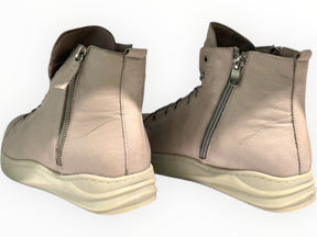 Carine– Women’s Leather High-Top Sneakers - J-bloomshoes