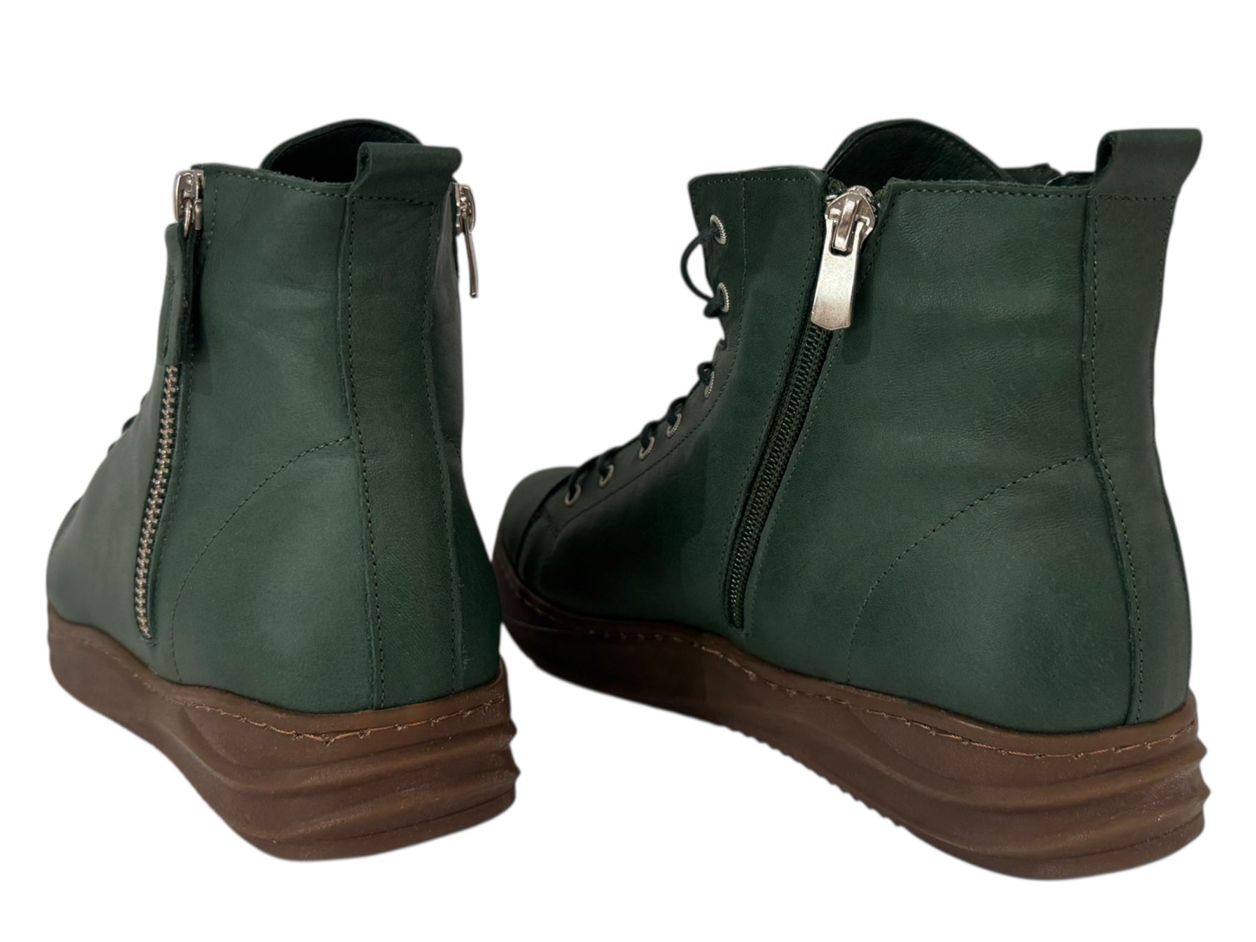 Carine– Women’s Leather High-Top Sneakers - J-bloomshoes