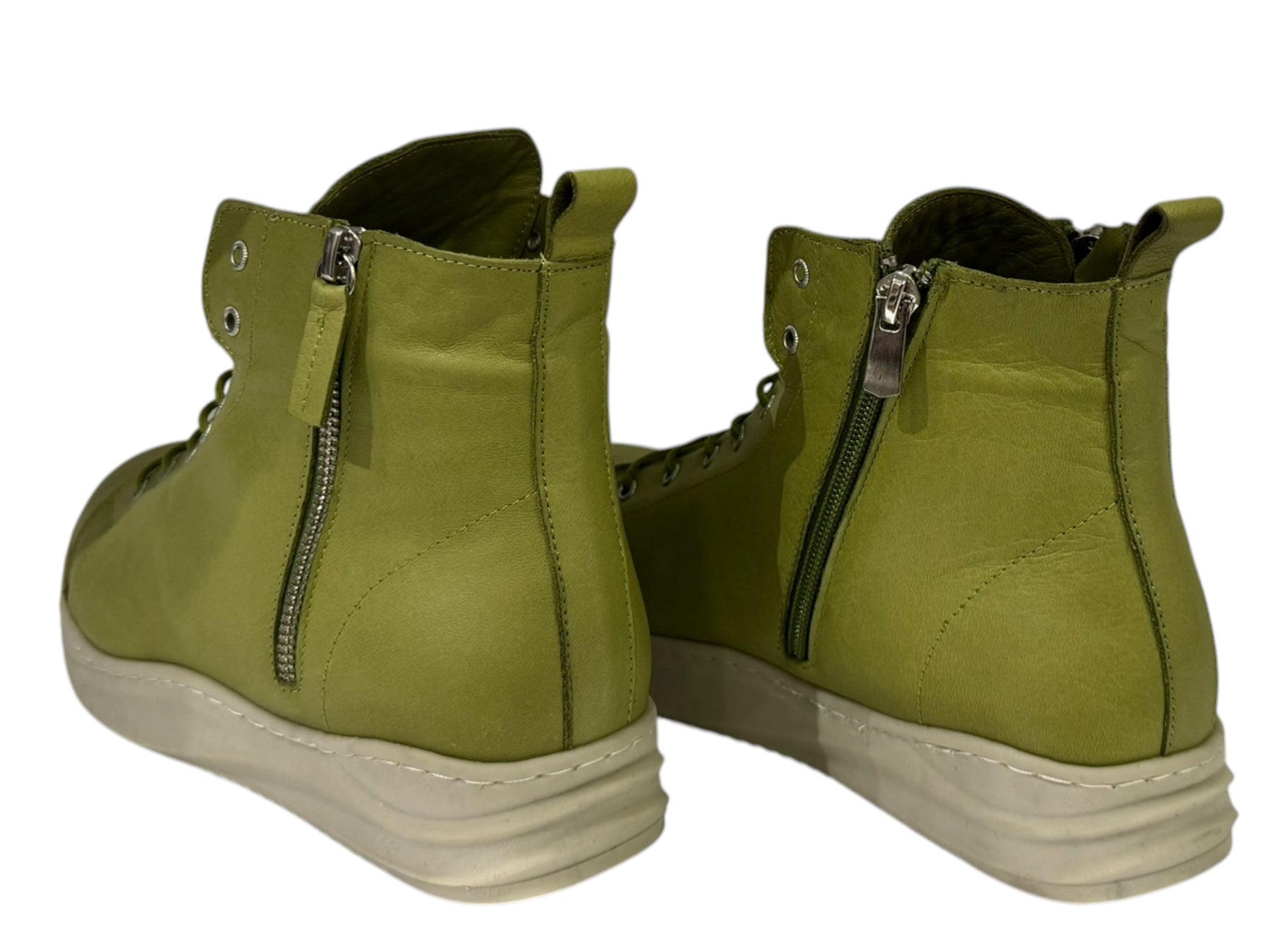Carine– Women’s Leather High-Top Sneakers - J-bloomshoes