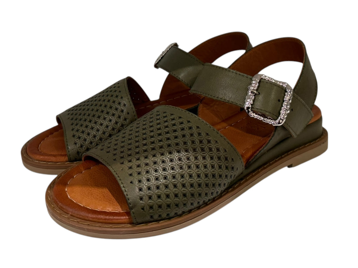 Comfortable Women's Leather Sandals with Small Wedge - Elevate Your Style and Comfort - J-bloomshoes