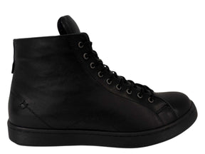 Elevate Your Style with Keila Women's Leather High-Top Sneakers - J-bloomshoes