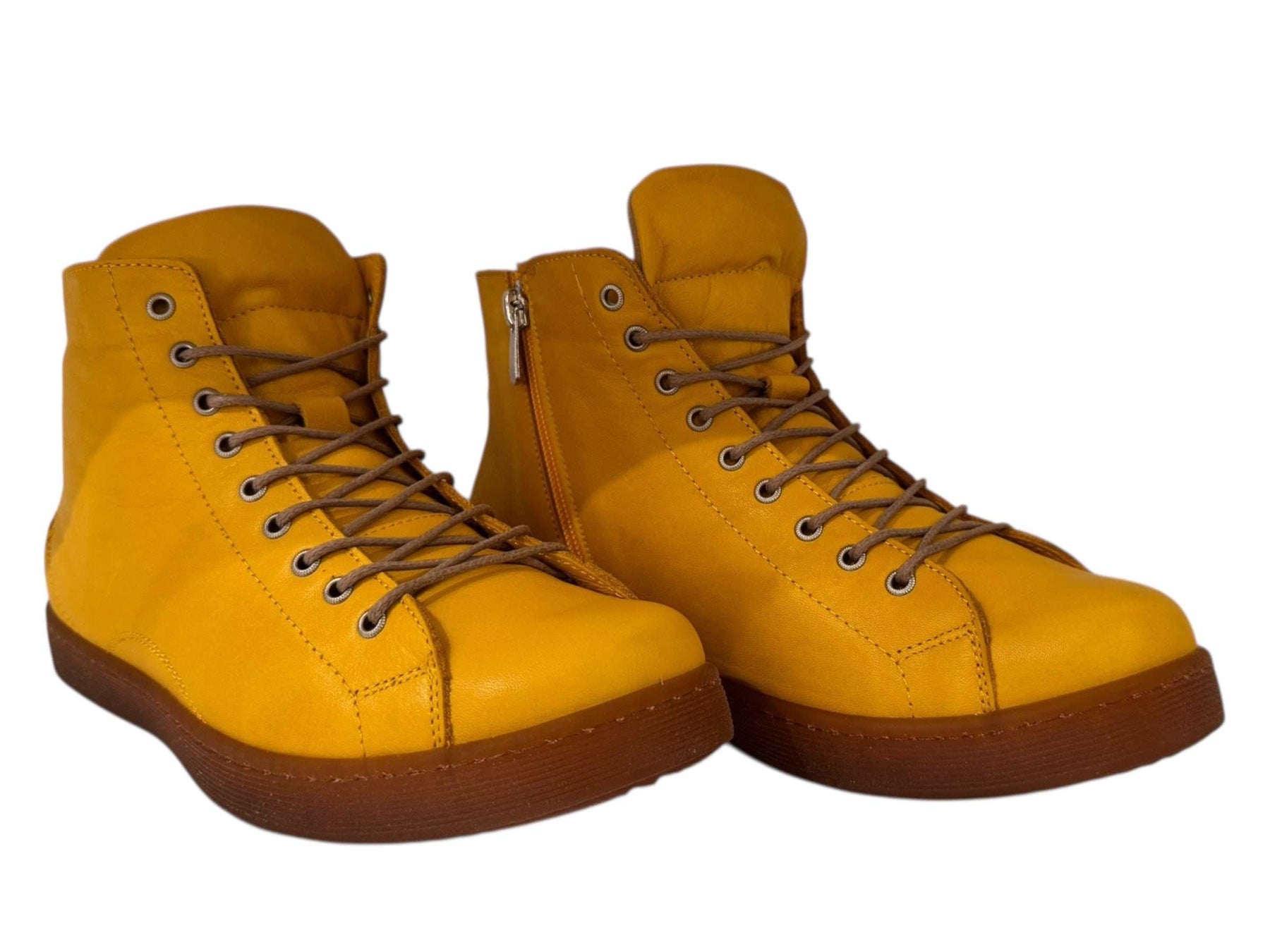 Step Up Your Style with Keila Leather High-Top Sneakers - J-bloomshoes