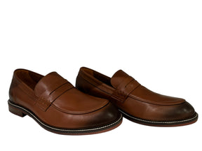 Men’s leather dress loafer-slip-on dress shoes MC-202001 - J-bloomshoes