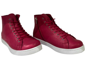 Elevate Your Style with Keila Women's Leather High-Top Sneakers - J-bloomshoes