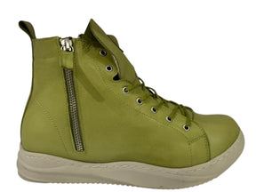 Carine– Women’s Leather High-Top Sneakers - J-bloomshoes