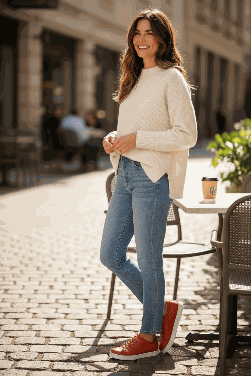 Caryl Women's Leather Sneakers – Elevate Your Everyday Style
