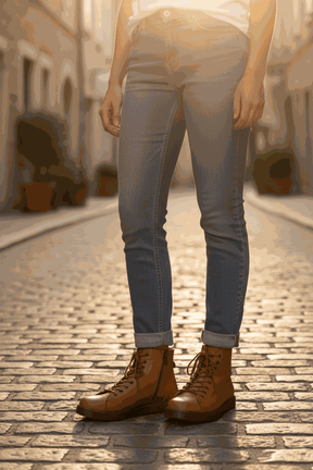 Step Up Your Style with Keila Leather High-Top Sneakers