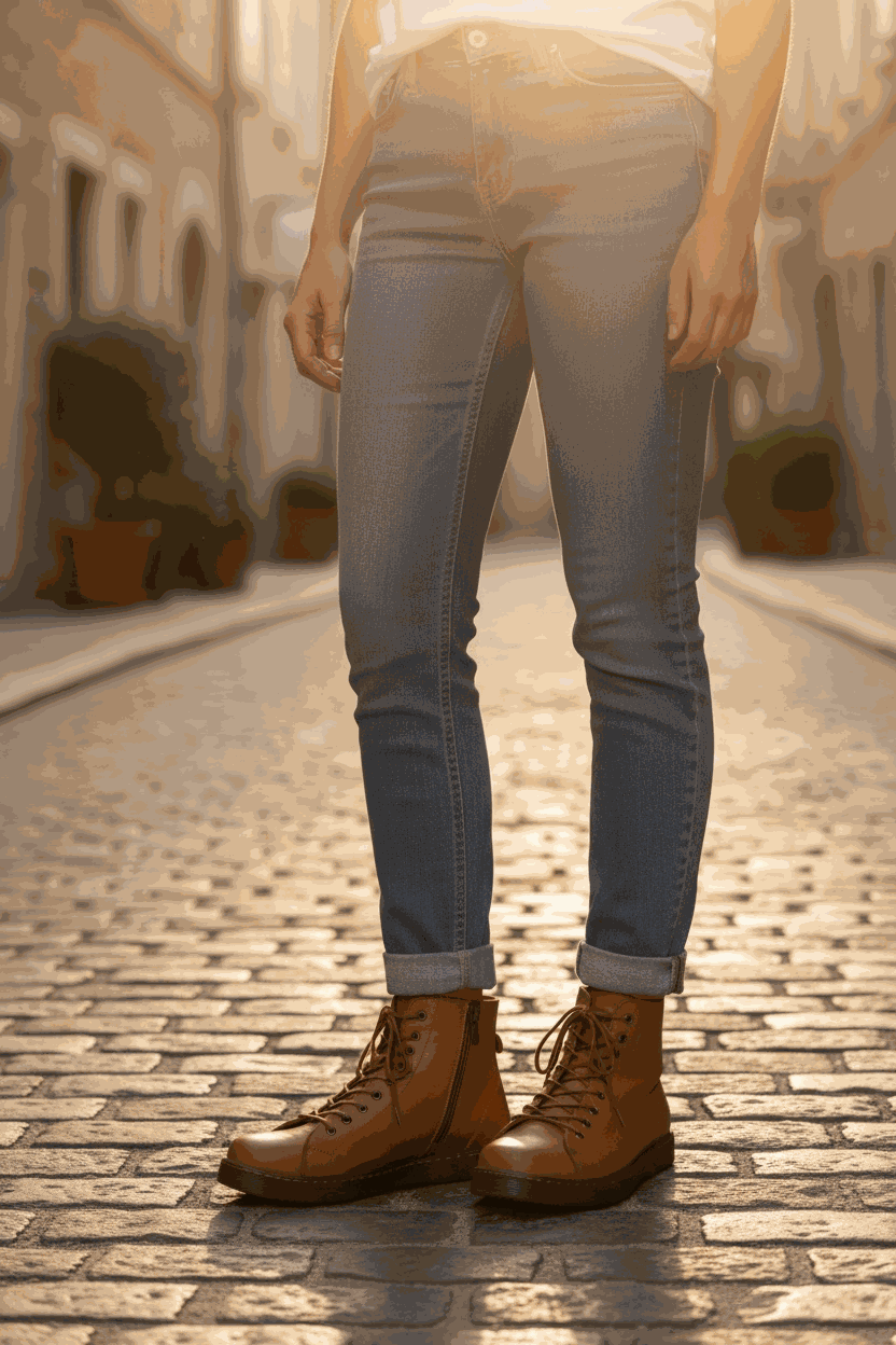 Step Up Your Style with Keila Leather High-Top Sneakers