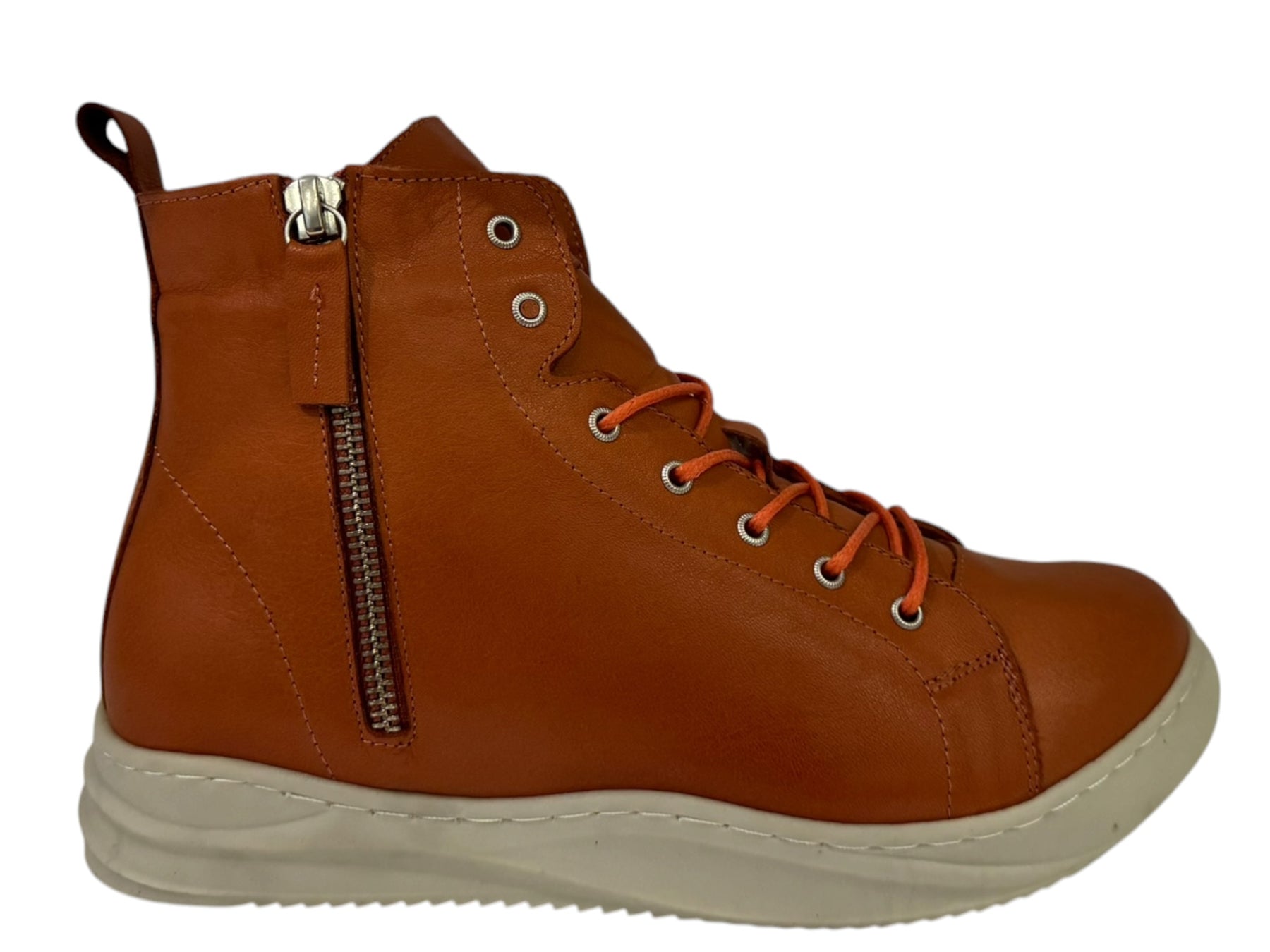 Carine– Women’s Leather High-Top Sneakers - J-bloomshoes