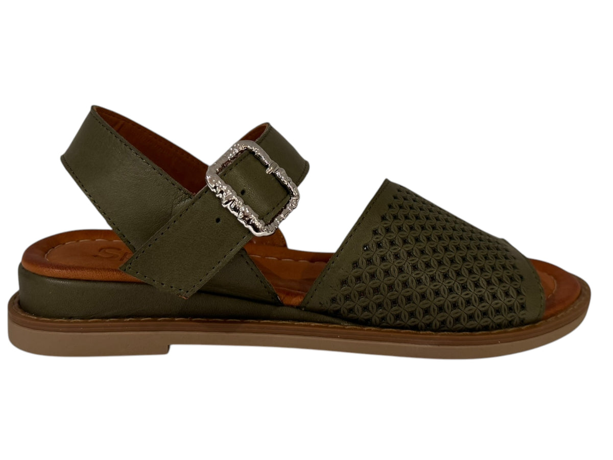 Comfortable Women's Leather Sandals with Small Wedge - Elevate Your Style and Comfort - J-bloomshoes