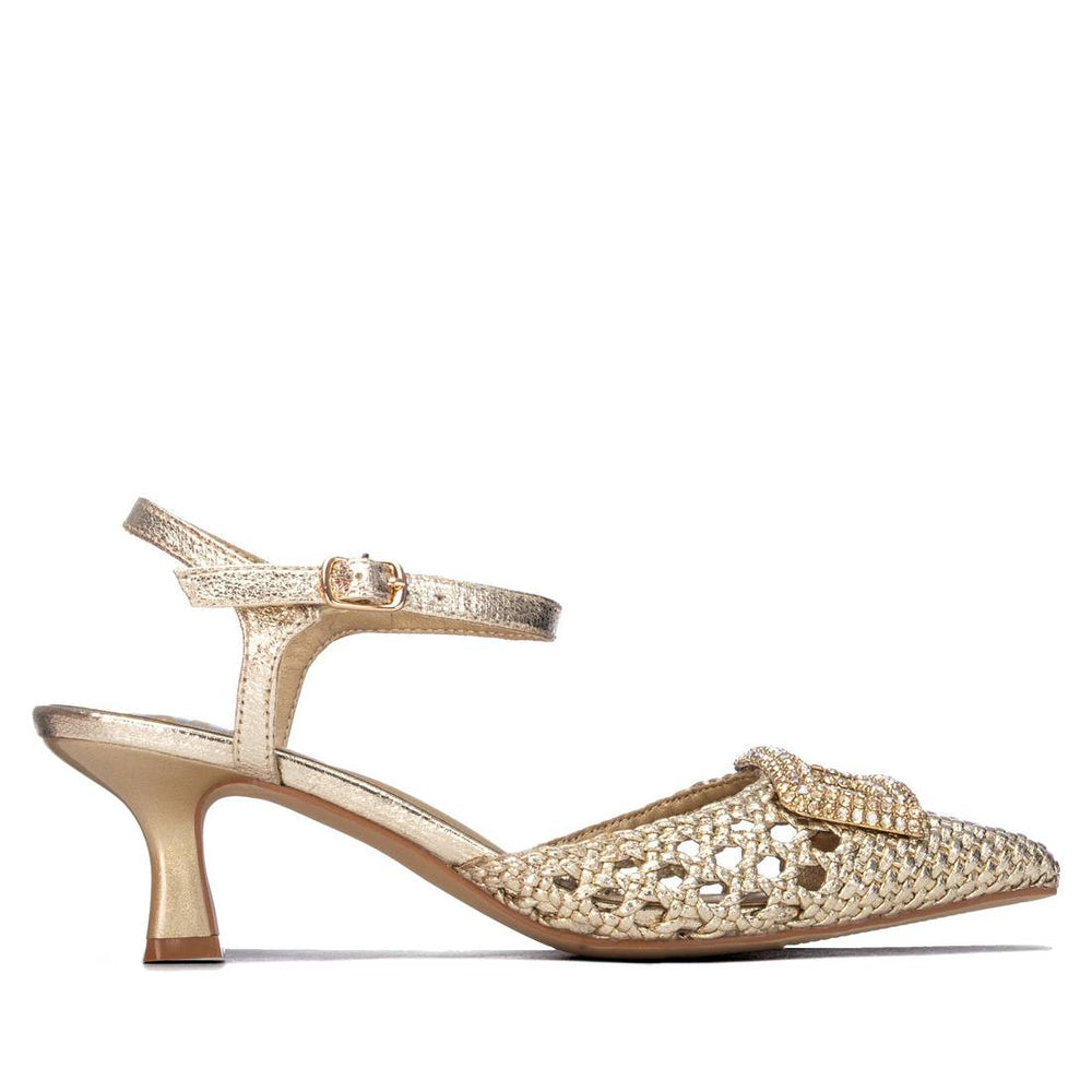 Elegant Women's Pumps with Rhinestone Detail - WC-301003 - J-bloomshoes