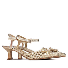 Elegant Women's Pumps with Rhinestone Detail - WC-301003 - J-bloomshoes
