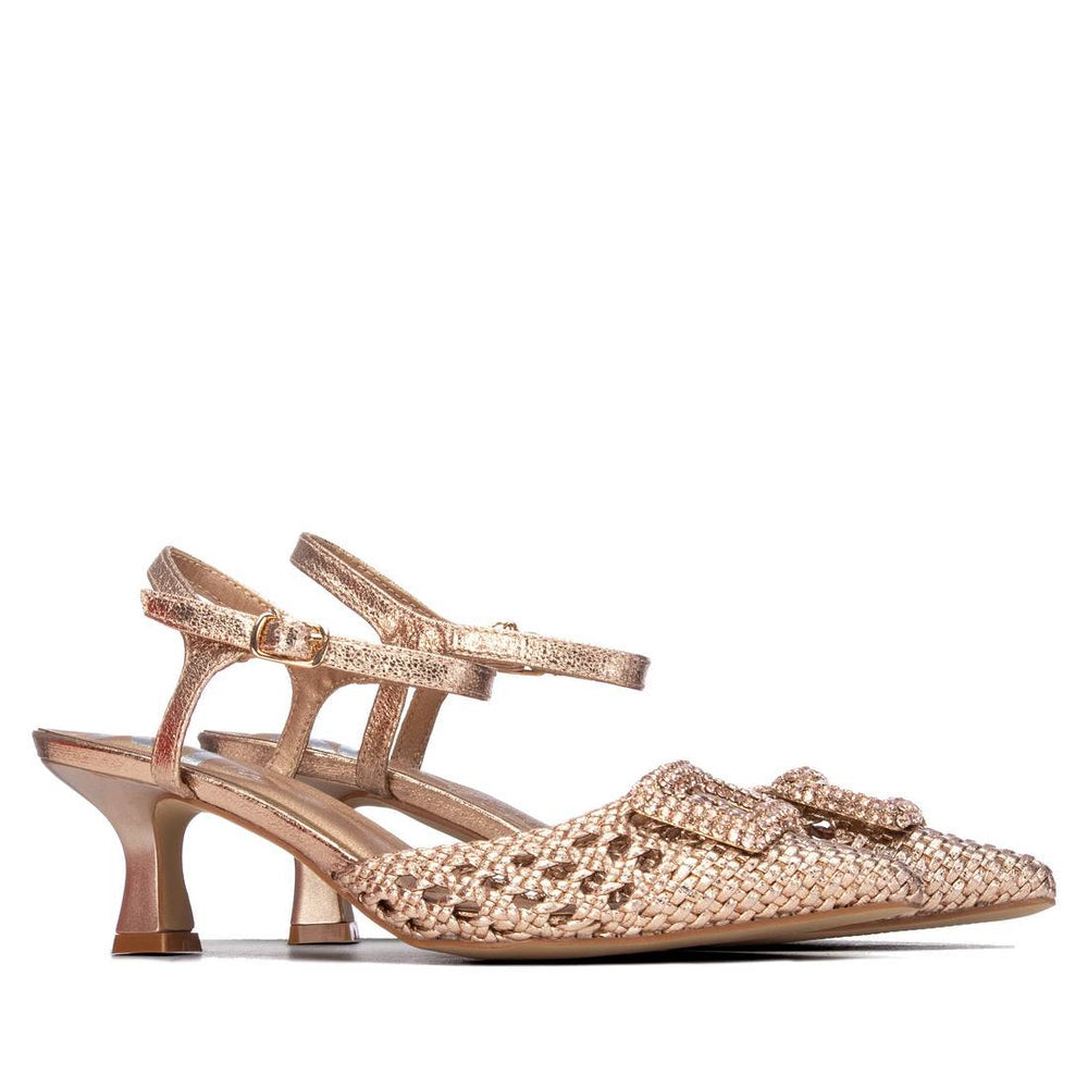Elegant Women's Pumps with Rhinestone Detail - WC-301003 - J-bloomshoes