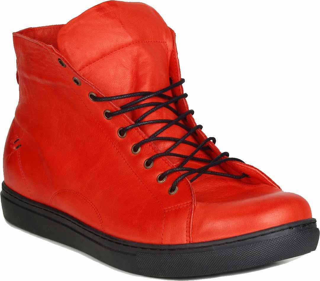Alfonso Men’s Leather High-Top Sneakers - J-bloomshoes
