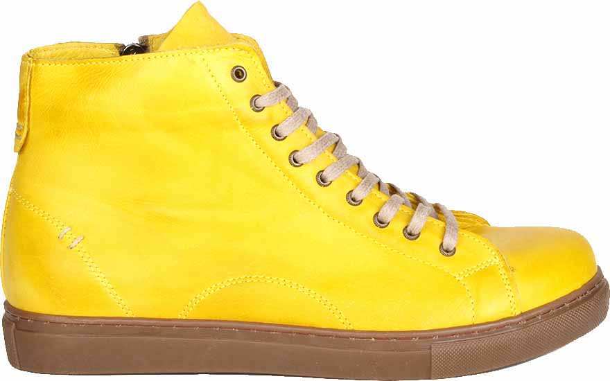 Alfonso Men’s Leather High-Top Sneakers - J-bloomshoes