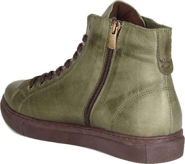 Alfonso Men’s Leather High-Top Sneakers